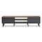Baxton Studio Clapton Modern and Contemporary Multi-Tone Grey and Walnut Brown Finished Wood TV Stand 179-11225-Zoro - alternate 8
